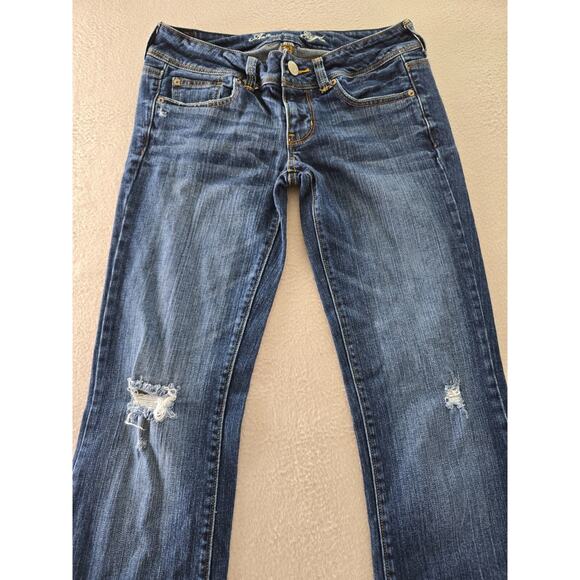 American Eagle Outfitters Blue Straight Leg Jeans - Picture 7 of 13